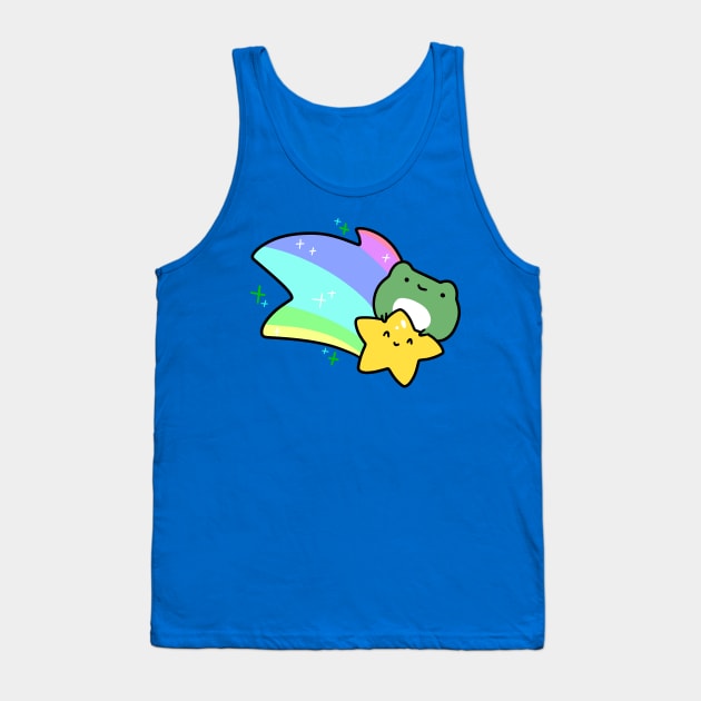 Rainbow Shooting Star Frog Tank Top by saradaboru